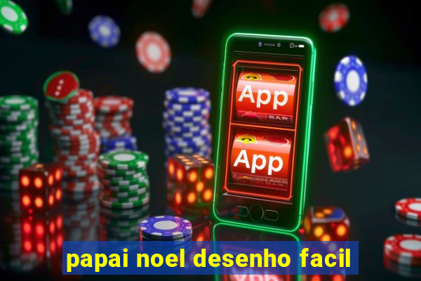 papai noel desenho facil